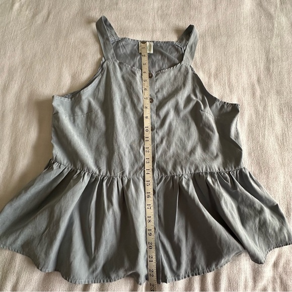 Maurices Studded Smocked Babydoll Tank & Shop The Mint Button Front Tank Size L - Picture 9 of 13